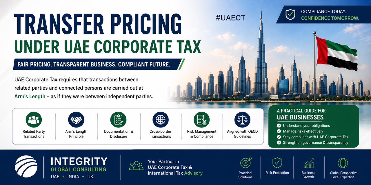 Transfer Pricing under UAE Corporate Tax – Integrity Global Consulting